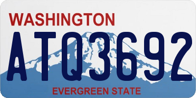 WA license plate ATQ3692