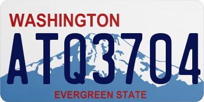 WA license plate ATQ3704
