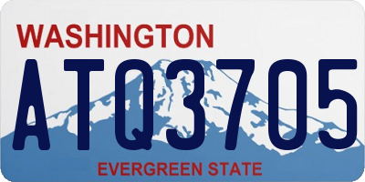 WA license plate ATQ3705