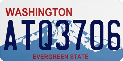 WA license plate ATQ3706