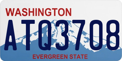 WA license plate ATQ3708