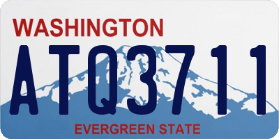 WA license plate ATQ3711
