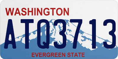 WA license plate ATQ3713