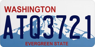 WA license plate ATQ3721