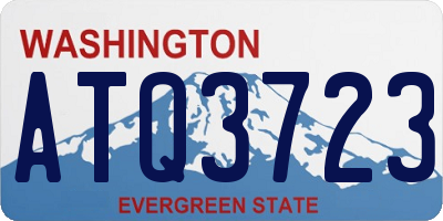 WA license plate ATQ3723