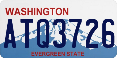 WA license plate ATQ3726