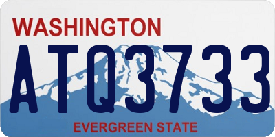 WA license plate ATQ3733