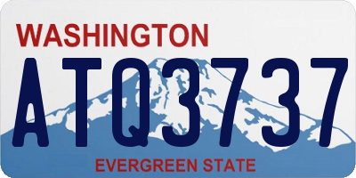 WA license plate ATQ3737