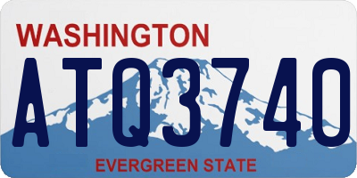 WA license plate ATQ3740