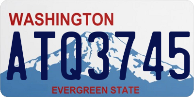 WA license plate ATQ3745