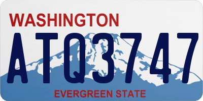 WA license plate ATQ3747