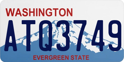 WA license plate ATQ3749
