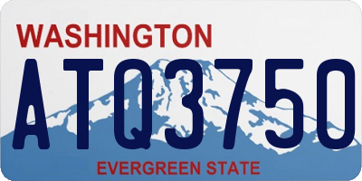 WA license plate ATQ3750