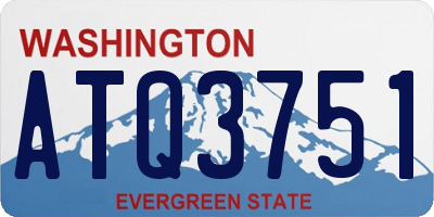 WA license plate ATQ3751