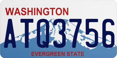 WA license plate ATQ3756