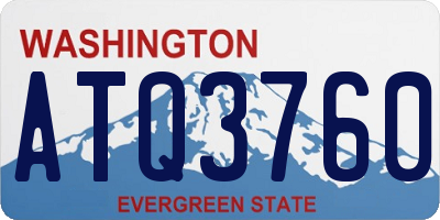 WA license plate ATQ3760