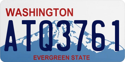 WA license plate ATQ3761