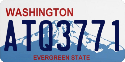 WA license plate ATQ3771