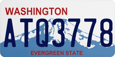 WA license plate ATQ3778