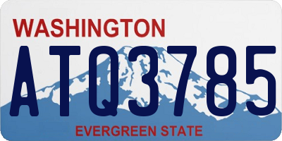 WA license plate ATQ3785