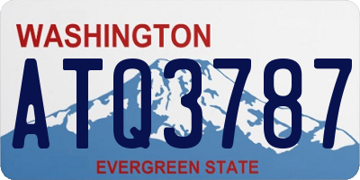 WA license plate ATQ3787