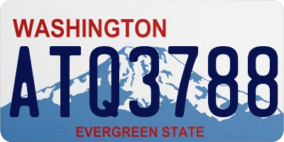 WA license plate ATQ3788