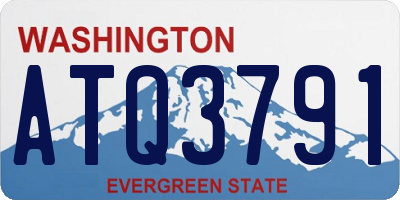 WA license plate ATQ3791