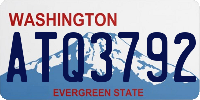 WA license plate ATQ3792