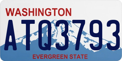 WA license plate ATQ3793