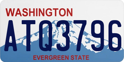 WA license plate ATQ3796