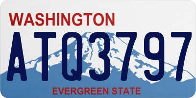 WA license plate ATQ3797