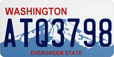 WA license plate ATQ3798