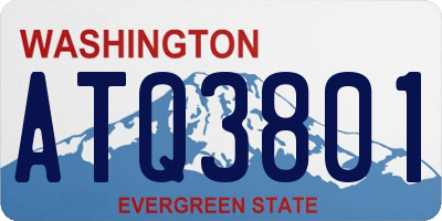 WA license plate ATQ3801