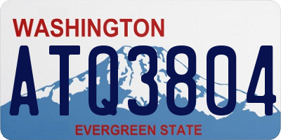 WA license plate ATQ3804