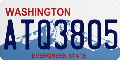 WA license plate ATQ3805
