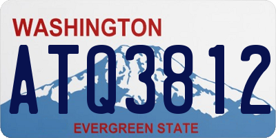WA license plate ATQ3812
