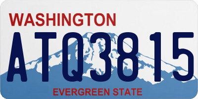 WA license plate ATQ3815