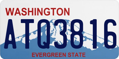 WA license plate ATQ3816