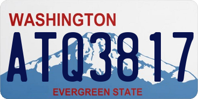 WA license plate ATQ3817