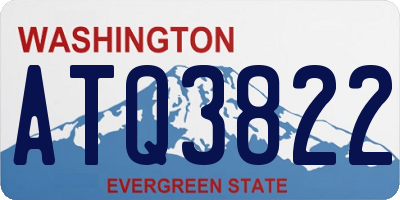 WA license plate ATQ3822