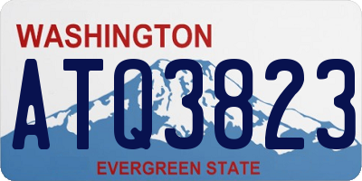 WA license plate ATQ3823