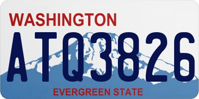 WA license plate ATQ3826