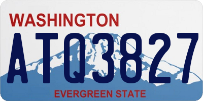 WA license plate ATQ3827
