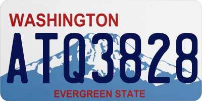 WA license plate ATQ3828