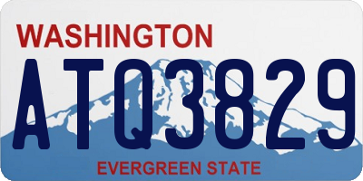 WA license plate ATQ3829