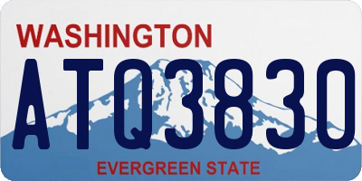 WA license plate ATQ3830