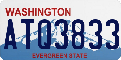WA license plate ATQ3833