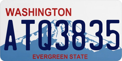 WA license plate ATQ3835