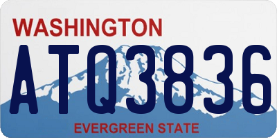 WA license plate ATQ3836