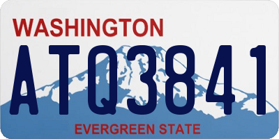 WA license plate ATQ3841